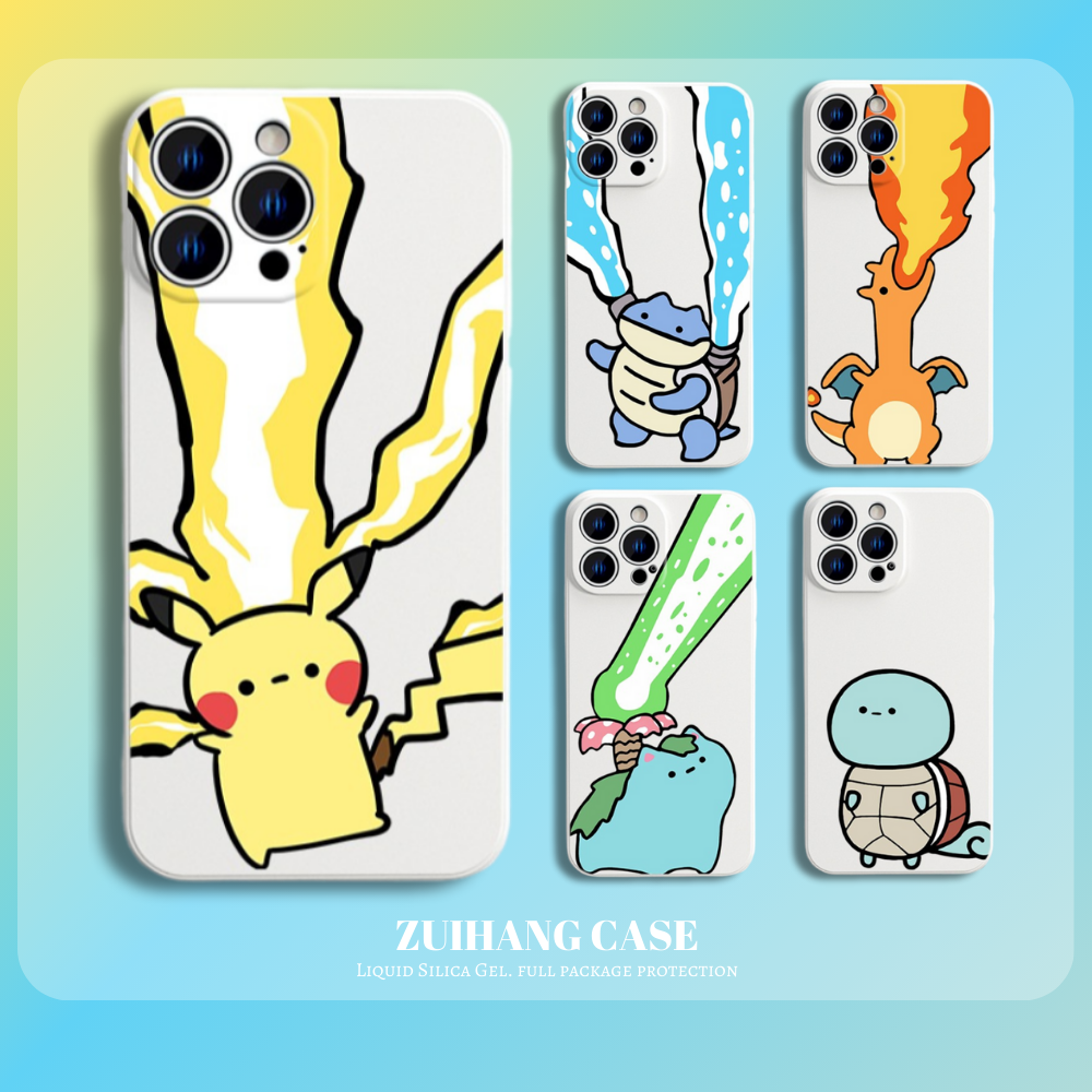 寶可夢液態矽膠全包防摔軟殼-ZUIHANG SHOP
