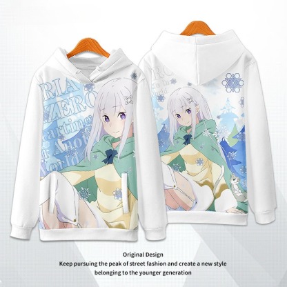 從零開始的异世界生活 親子情侶男女款連帽衛衣-ZUIHANG SHOP