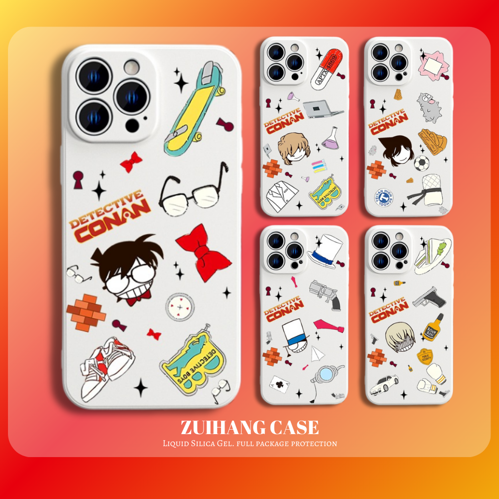 名偵探柯南液態矽膠全包防摔軟殼-ZUIHANG SHOP