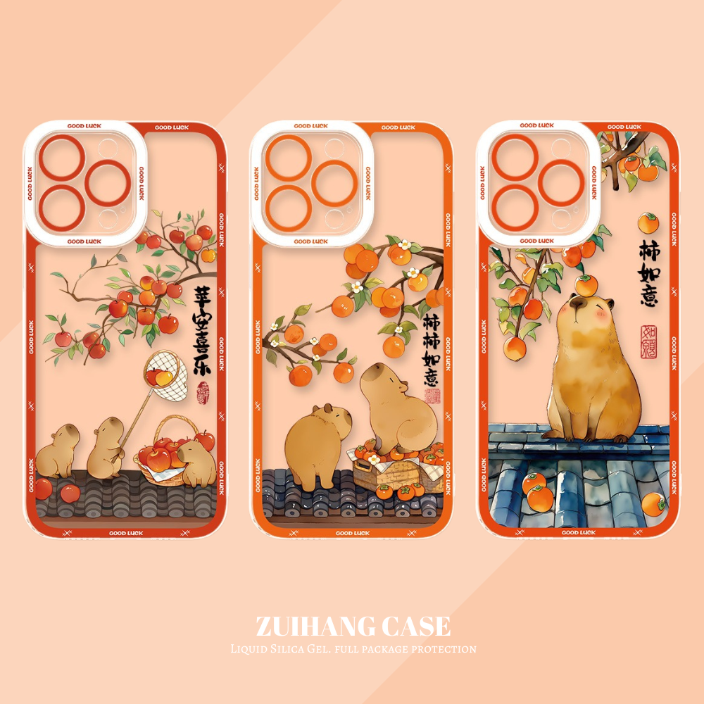 卡皮巴拉天使眼透明防摔軟殼-ZUIHANG SHOP