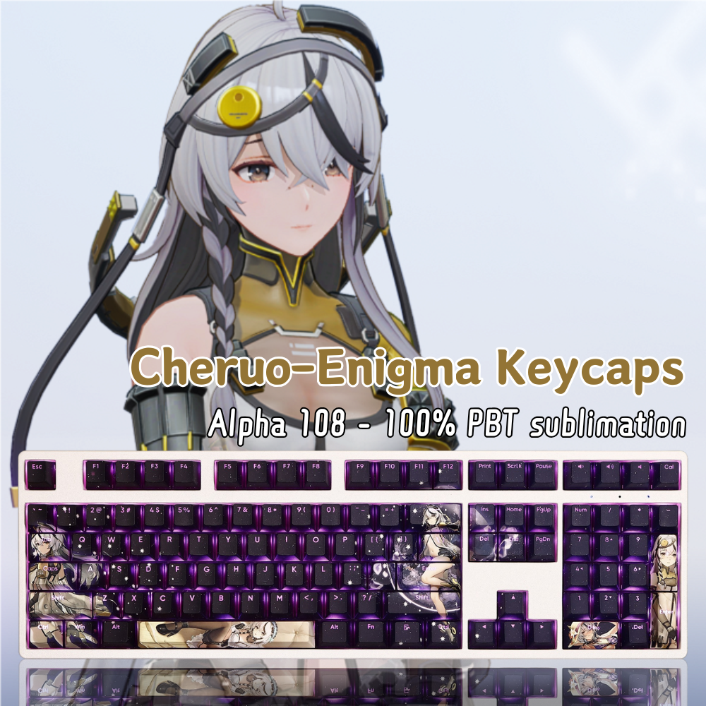 琴諾透光RGB108鍵標準配列衛星軸鍵帽-ZUIHANG SHOP