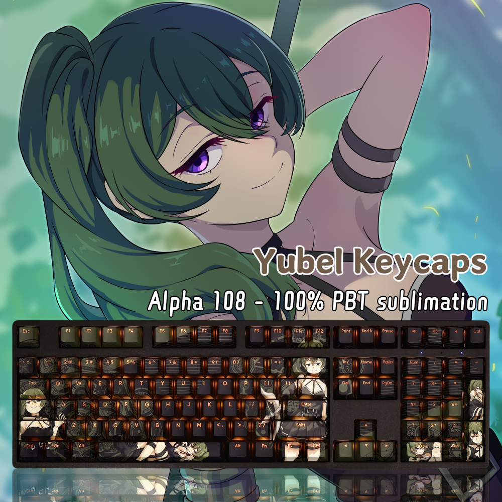 尤貝爾透光RGB108鍵標準配列衛星軸鍵帽-ZUIHANG SHOP