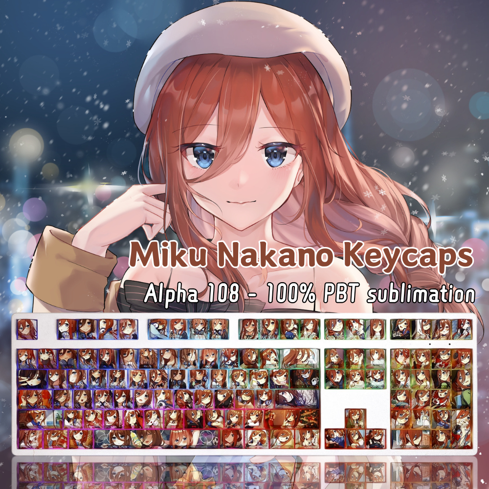 中野三玖透光RGB108鍵標準配列衛星軸鍵帽-ZUIHANG SHOP