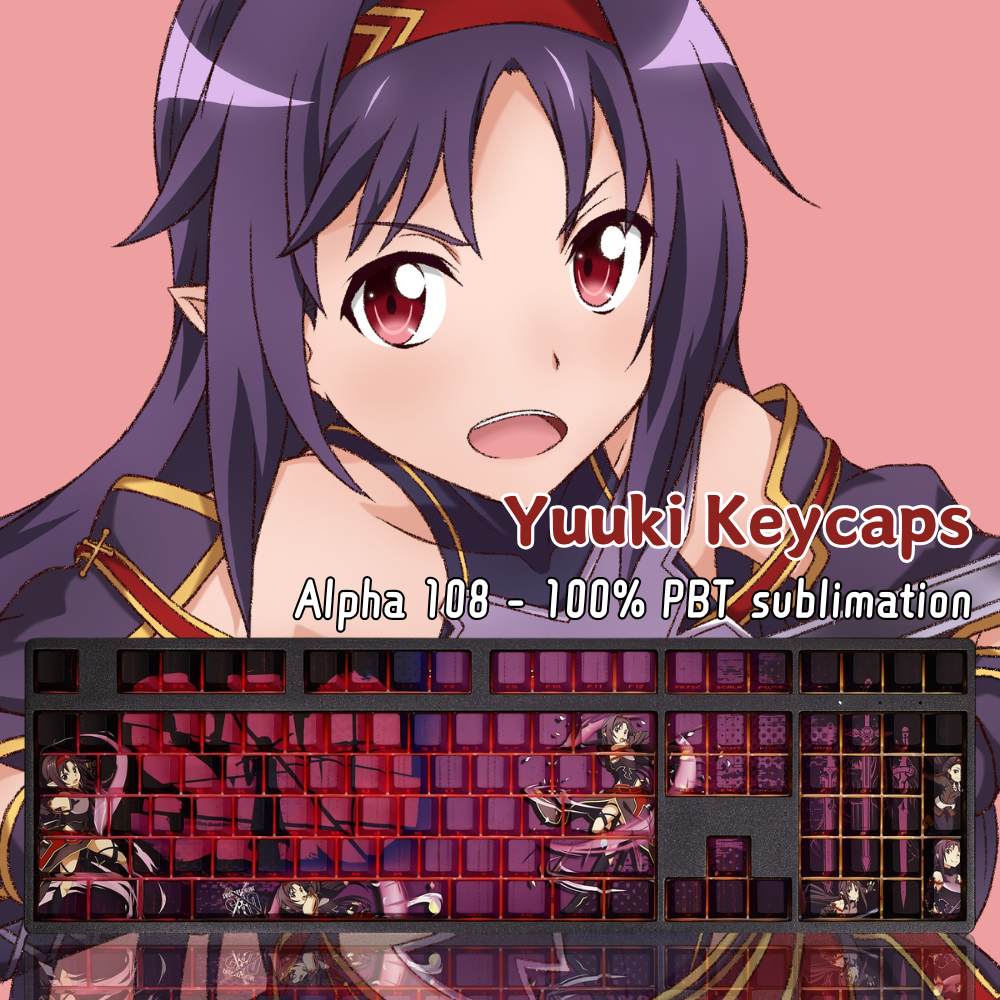 紺野木棉季透光RGB108鍵標準配列衛星軸鍵帽-ZUIHANG SHOP