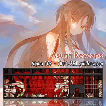 亞絲娜透光RGB108鍵標準配列衛星軸鍵帽-ZUIHANG SHOP