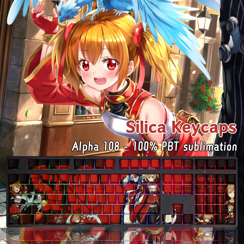 西莉卡透光RGB108鍵標準配列衛星軸鍵帽-ZUIHANG SHOP