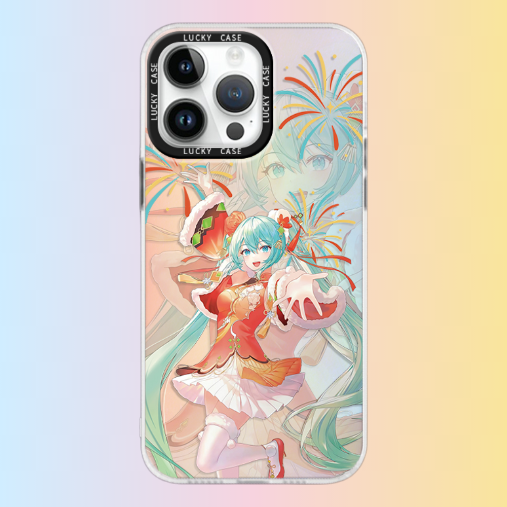 初音未來極光鐳射防摔手機殼