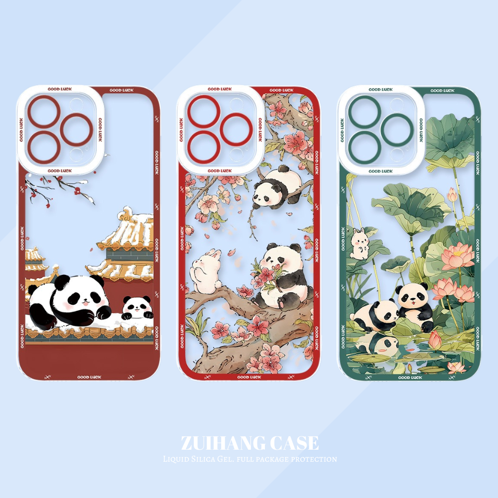 熊貓兔子天使眼透明防摔軟殼-ZUIHANG SHOP