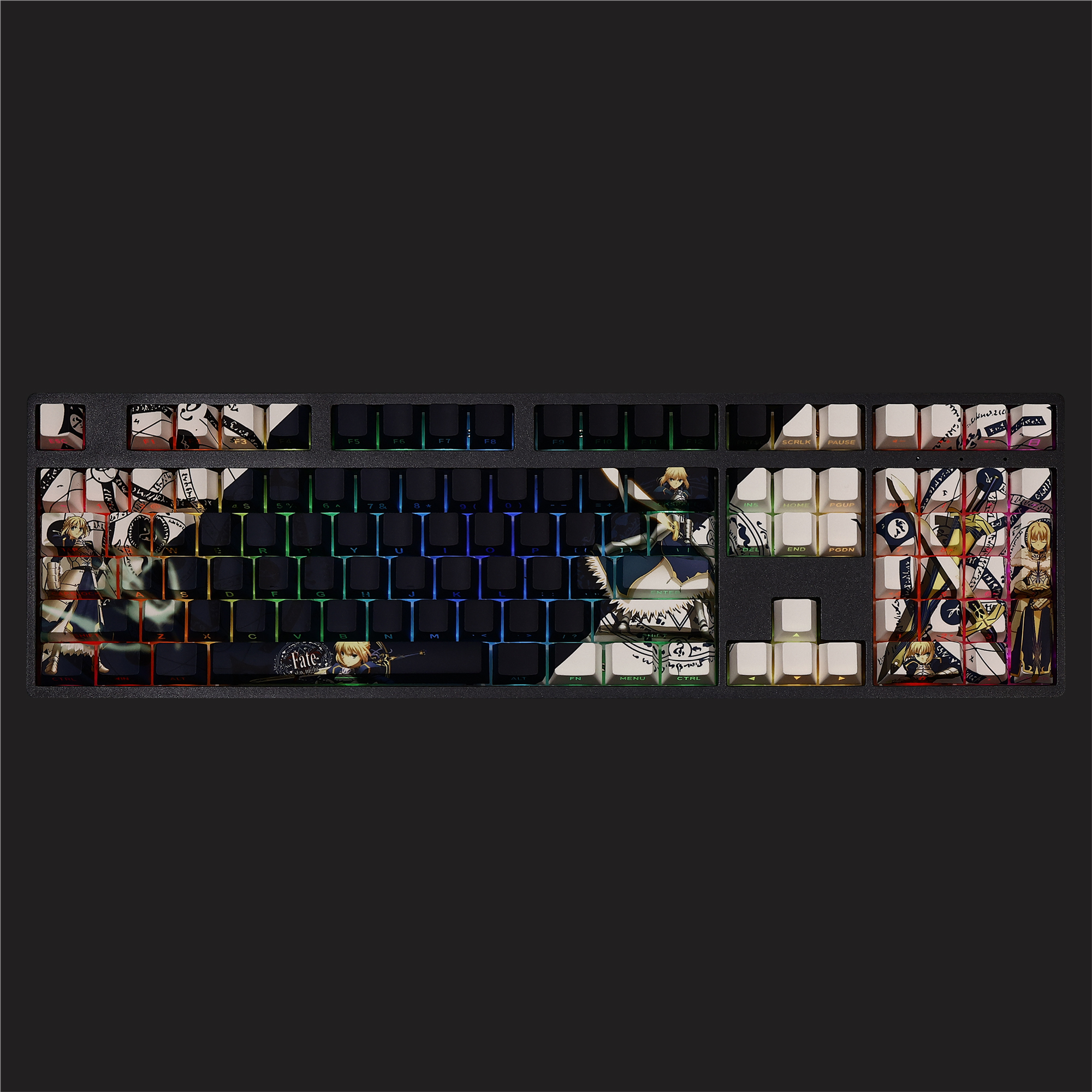 Saber透光RGB108鍵標準配列衛星軸鍵帽-ZUIHANG SHOP