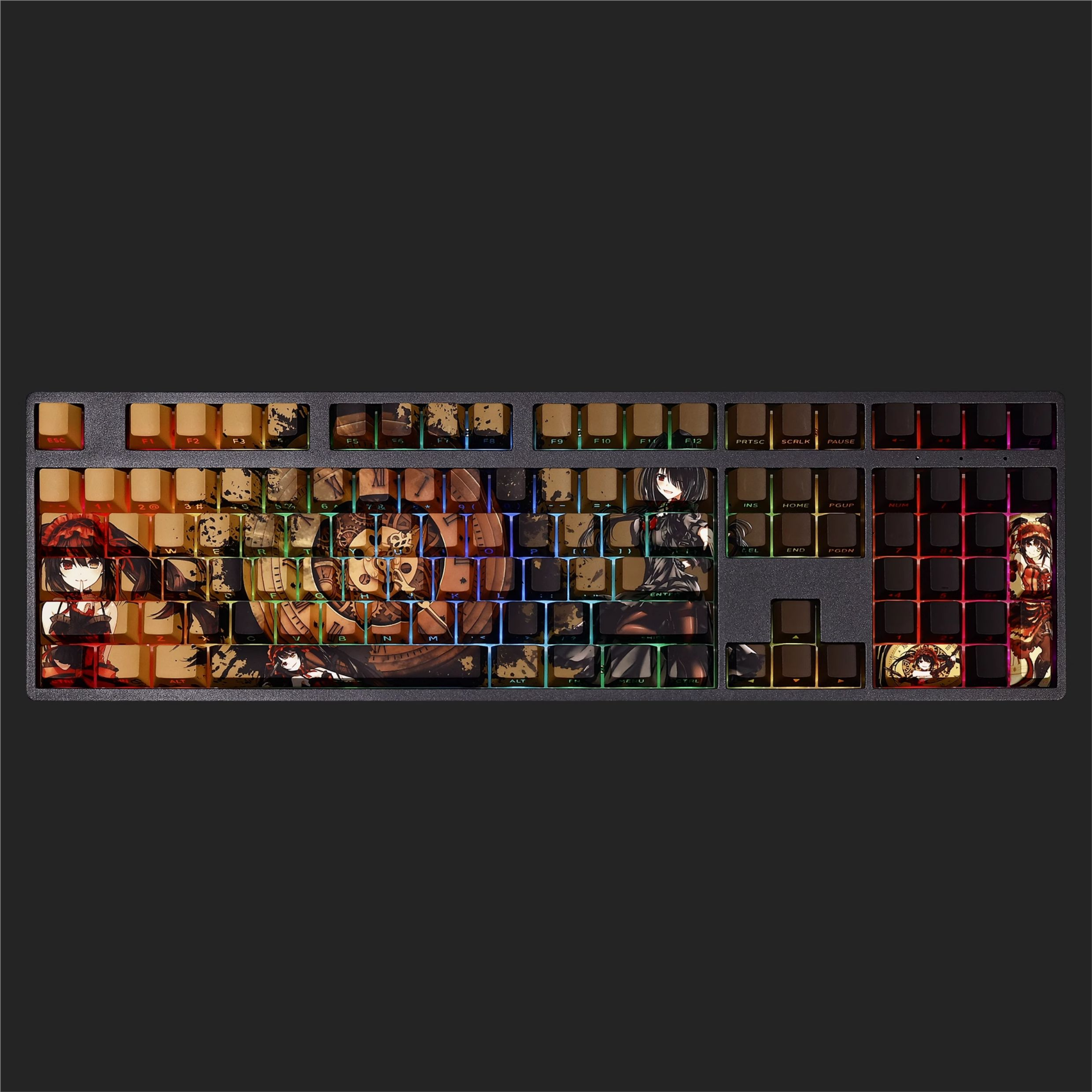 約會大作戰時崎狂三透光RGB108鍵標準配列衛星軸鍵帽-ZUIHANG SHOP