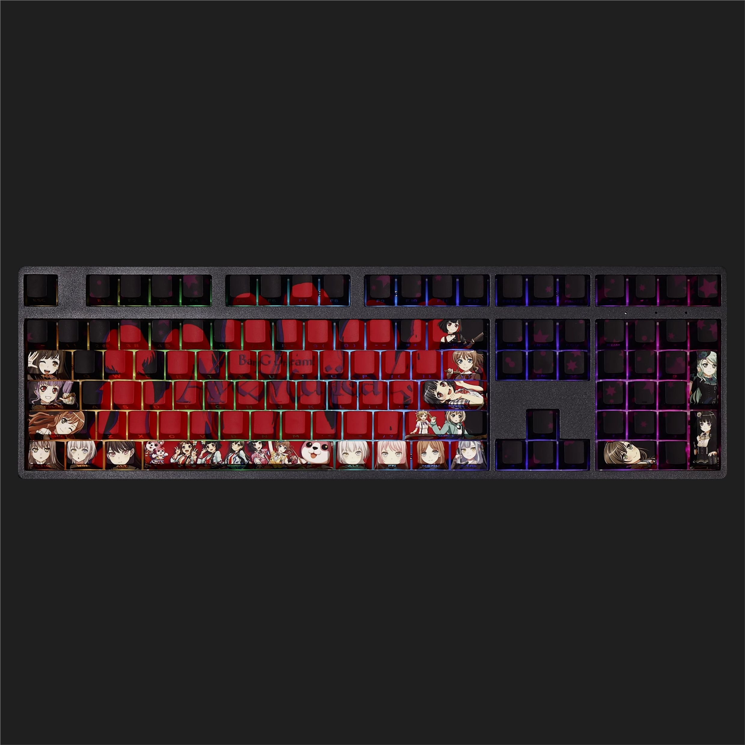頌樂人偶透光RGB108鍵標準配列衛星軸鍵帽-ZUIHANG SHOP