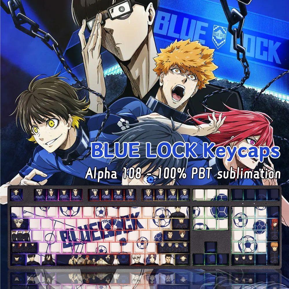 藍色監獄透光RGB108鍵標準配列衛星軸鍵帽-ZUIHANG SHOP