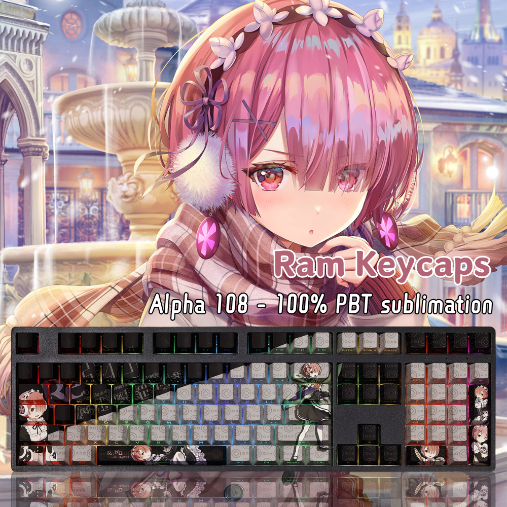 拉姆透光RGB108鍵標準配列衛星軸鍵帽-ZUIHANG SHOP