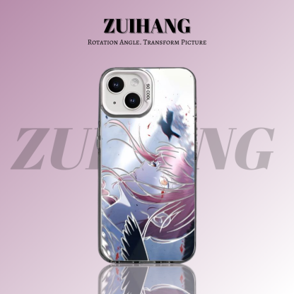 鏈鋸人彩銀線條漸變防摔手機殼-ZUIHANG SHOP