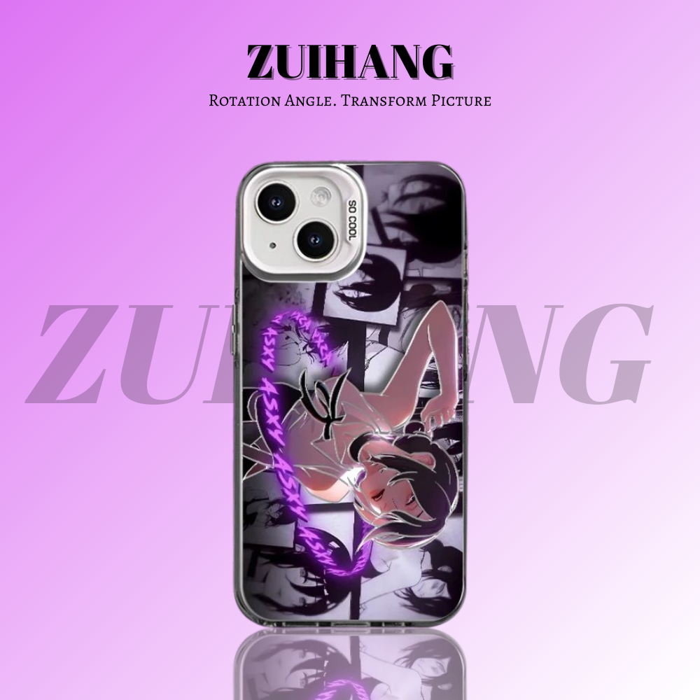 鏈鋸人彩銀線條漸變防摔手機殼-ZUIHANG SHOP