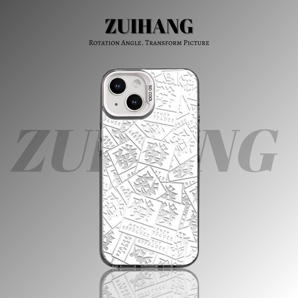 可愛卡通彩銀線條漸變防摔手機殼-ZUIHANG SHOP