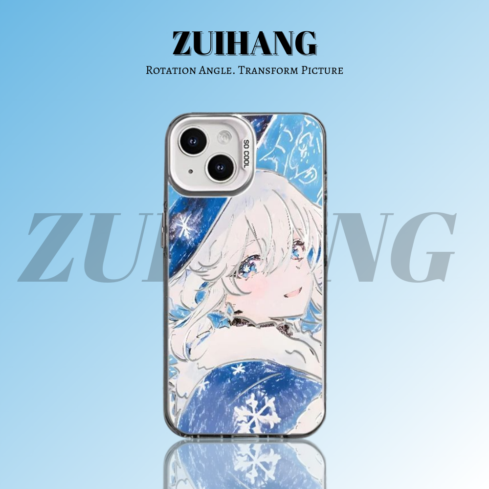 原神彩銀線條漸變防摔手機殼-ZUIHANG SHOP