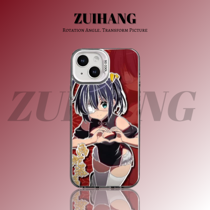 中二病也想談戀愛彩銀線條漸變防摔手機殼-ZUIHANG SHOP