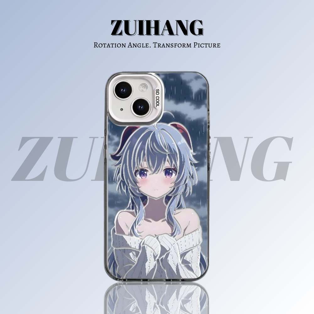 原神彩銀線條漸變防摔手機殼-ZUIHANG SHOP