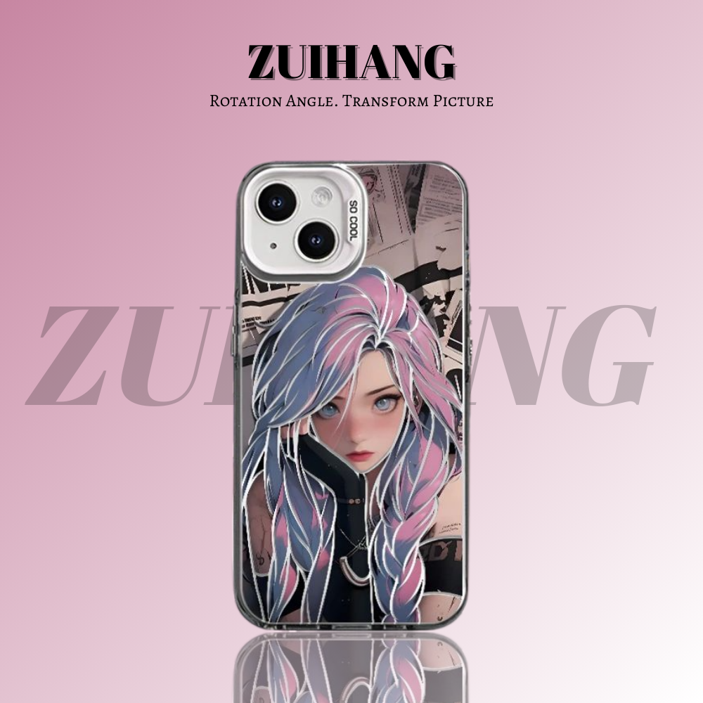 英雄聯盟：奧術彩銀線條漸變防摔手機殼-ZUIHANG SHOP