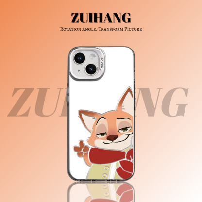 可愛卡通彩銀線條漸變防摔手機殼-ZUIHANG SHOP