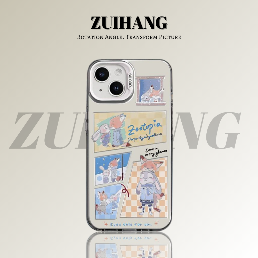 可愛卡通彩銀線條漸變防摔手機殼-ZUIHANG SHOP