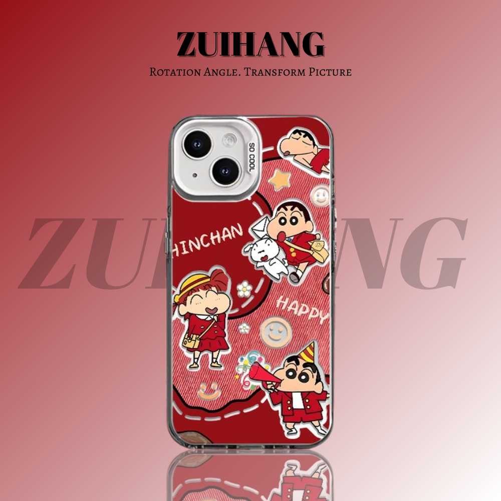 蠟筆小新彩銀防摔手機殼-ZUIHANG SHOP