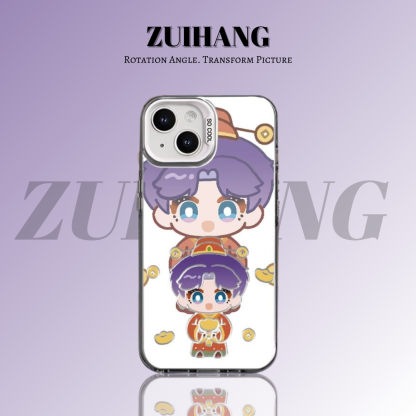 戀與深空彩銀線條漸變防摔手機殼-ZUIHANG SHOP