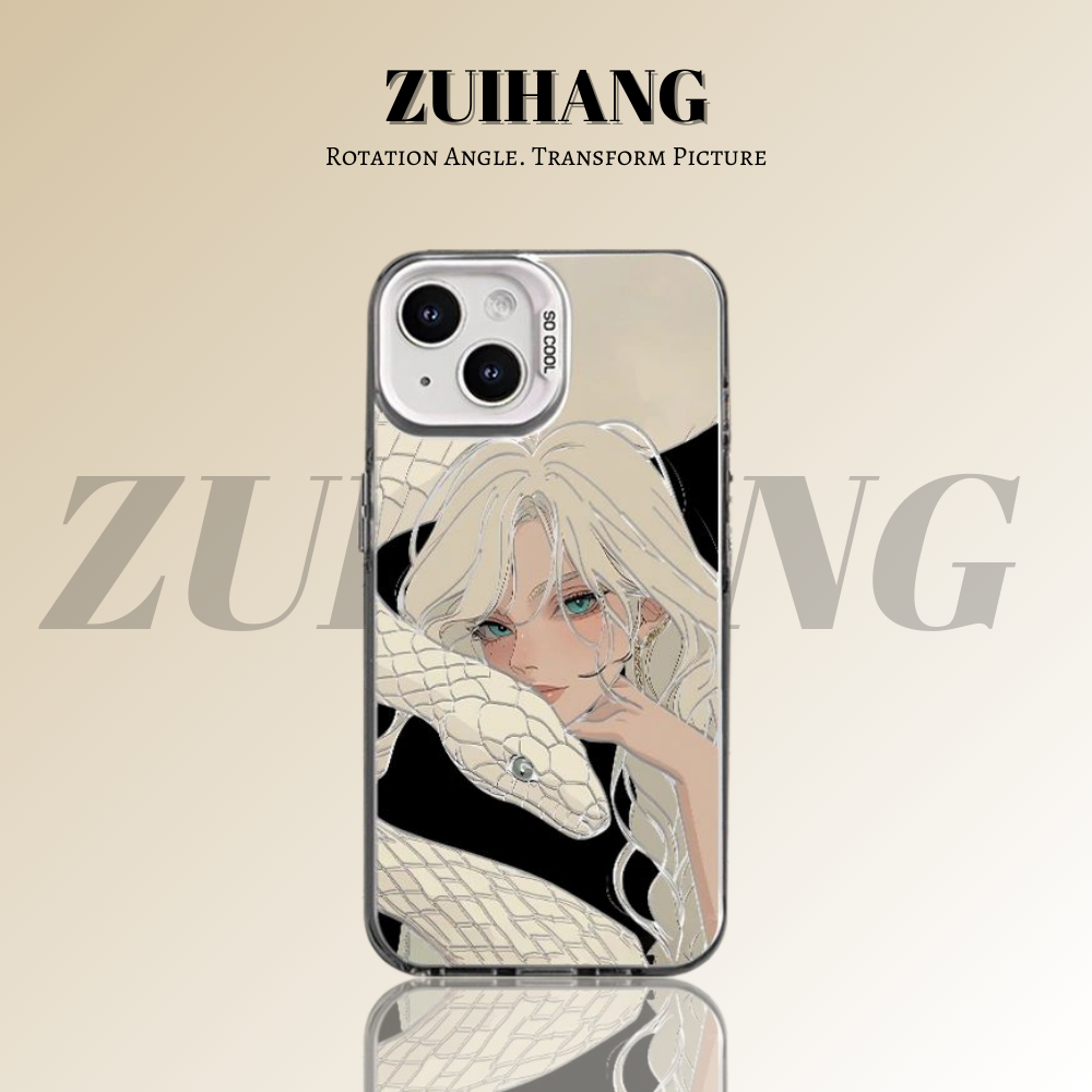 原創彩銀線條漸變防摔手機殼-ZUIHANG SHOP