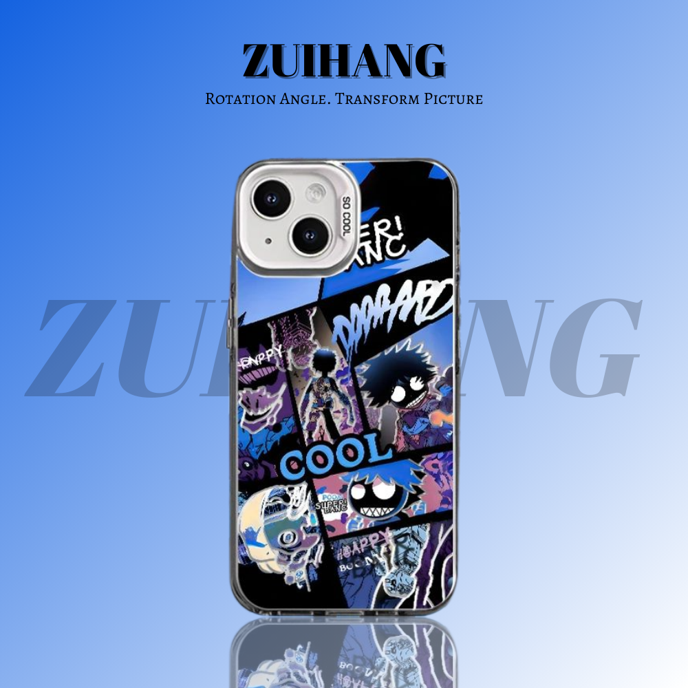 原創彩銀線條漸變防摔手機殼-ZUIHANG SHOP