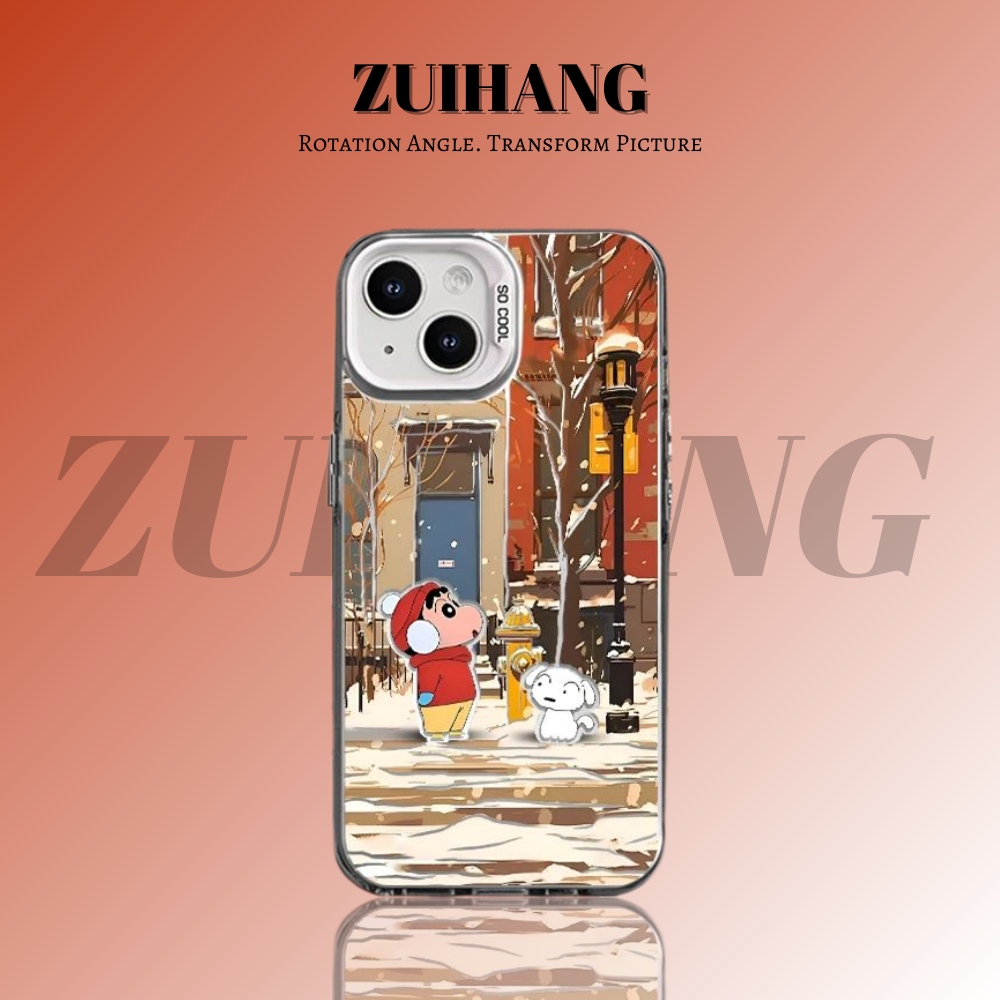 蠟筆小新彩銀防摔手機殼-ZUIHANG SHOP