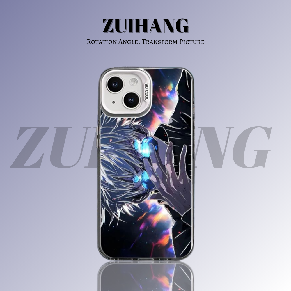 咒術迴戰彩銀線條漸變防摔手機殼-ZUIHANG SHOP