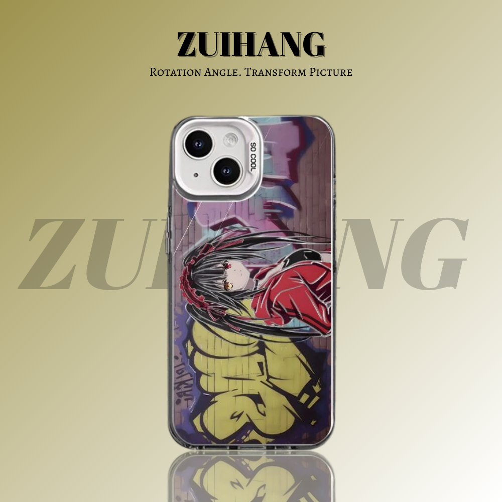 約會大作戰彩銀線條漸變防摔手機殼-ZUIHANG SHOP