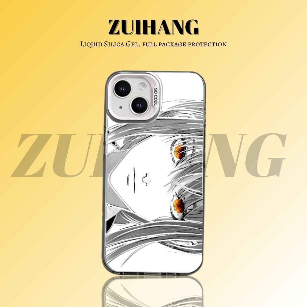 鏈鋸人彩銀線條漸變防摔手機殼-ZUIHANG SHOP