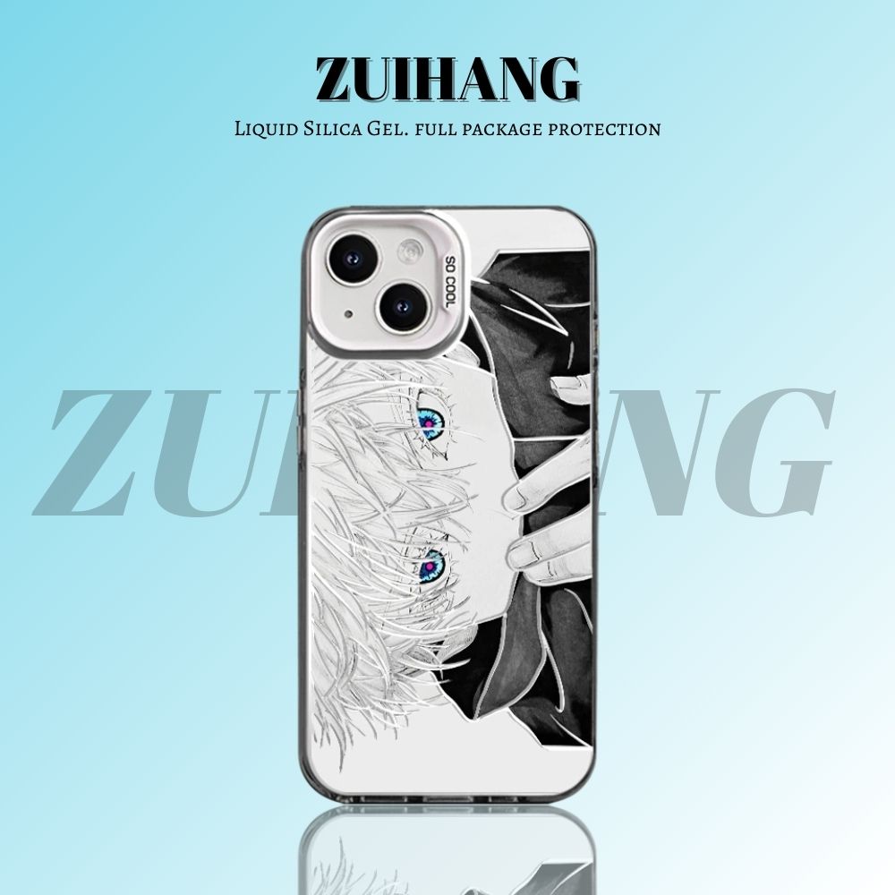 咒術迴戰彩銀線條漸變防摔手機殼-ZUIHANG SHOP
