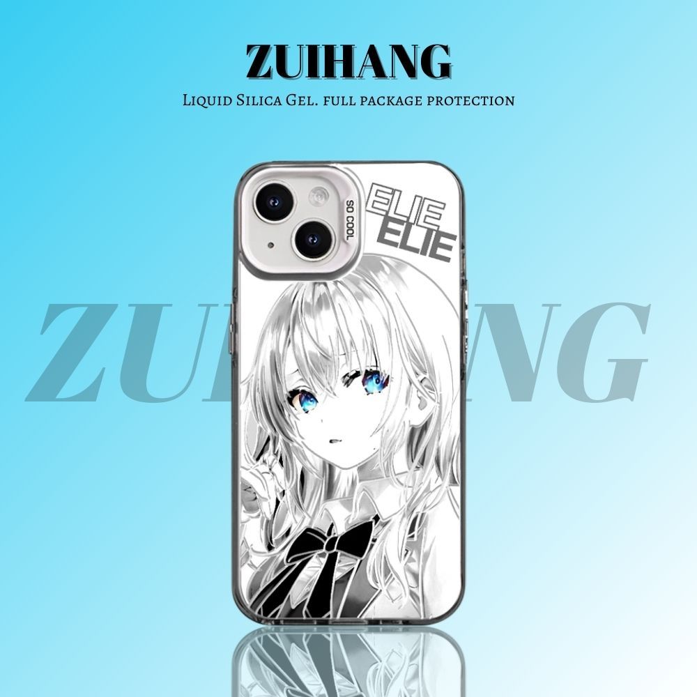 遮羞艾莉彩銀線條漸變防摔手機殼-ZUIHANG SHOP