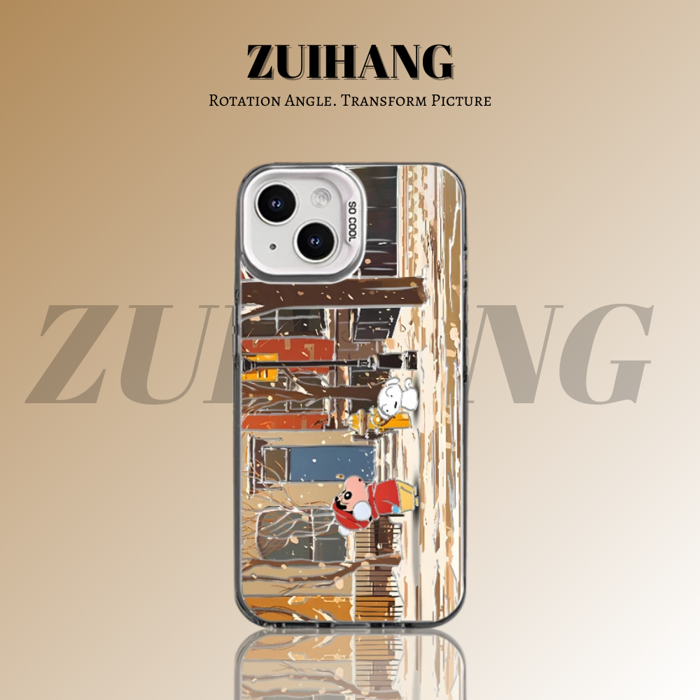 蠟筆小新彩銀防摔手機殼-ZUIHANG SHOP