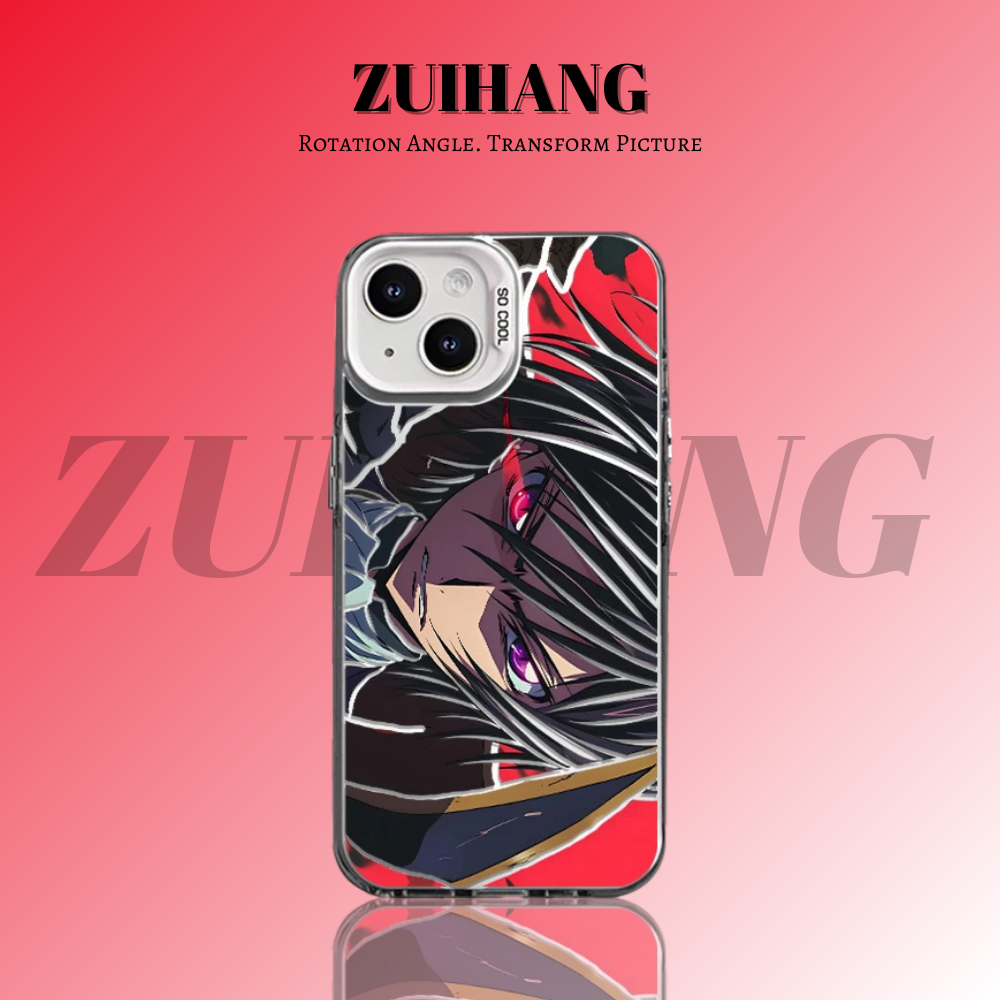 反叛的魯路修彩銀線條漸變防摔手機殼-ZUIHANG SHOP