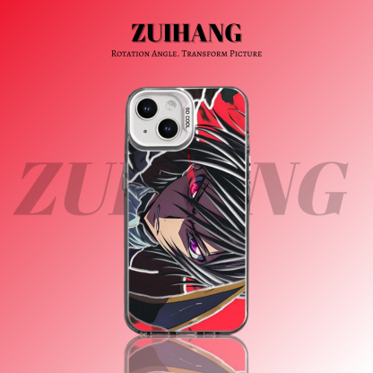 反叛的魯路修彩銀線條漸變防摔手機殼-ZUIHANG SHOP