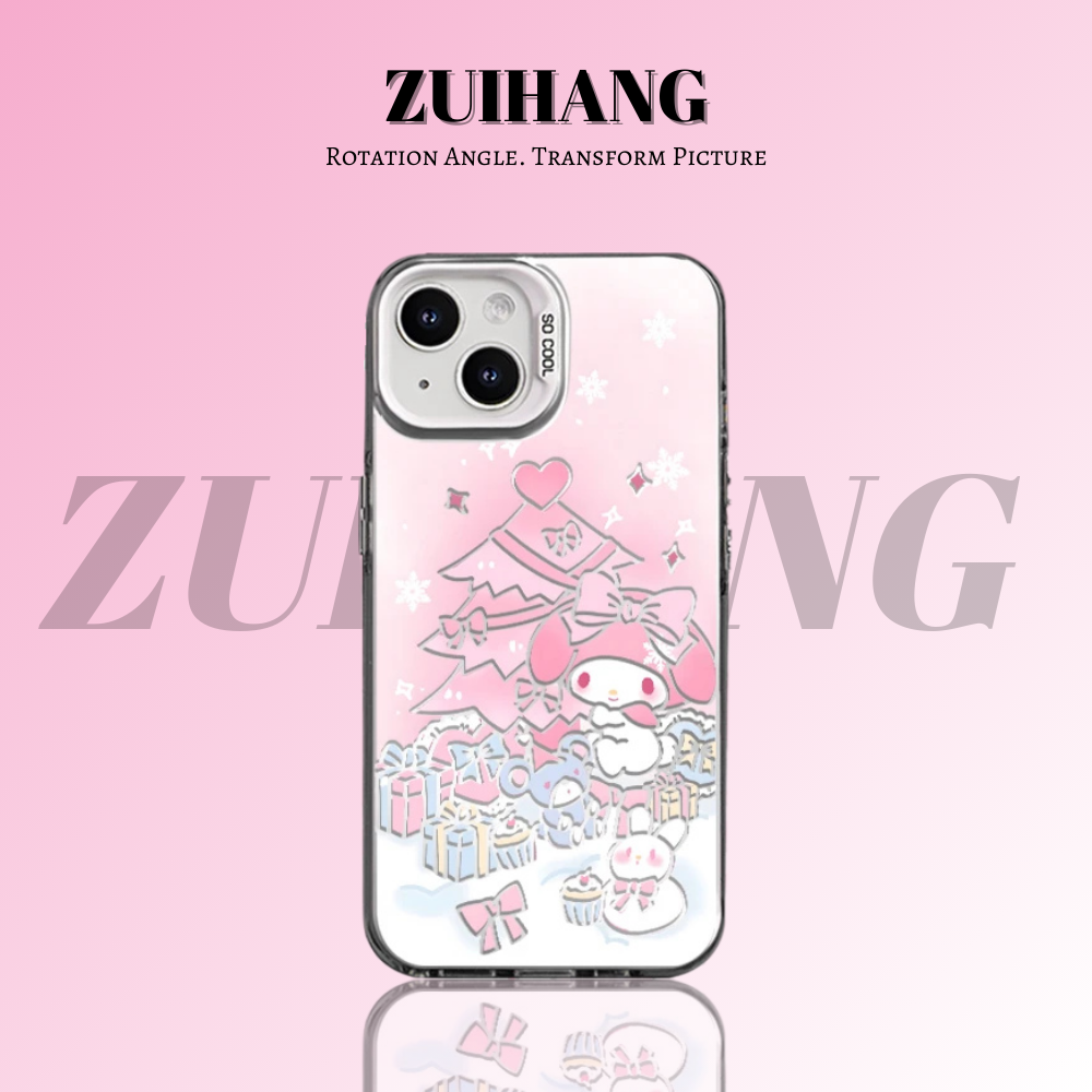 可愛卡通彩銀線條漸變防摔手機殼-ZUIHANG SHOP