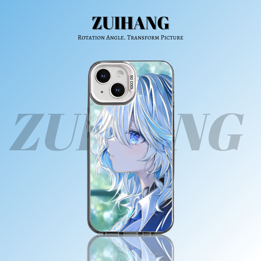 原神彩銀線條漸變防摔手機殼-ZUIHANG SHOP