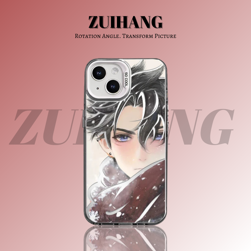 原神彩銀線條漸變防摔手機殼-ZUIHANG SHOP