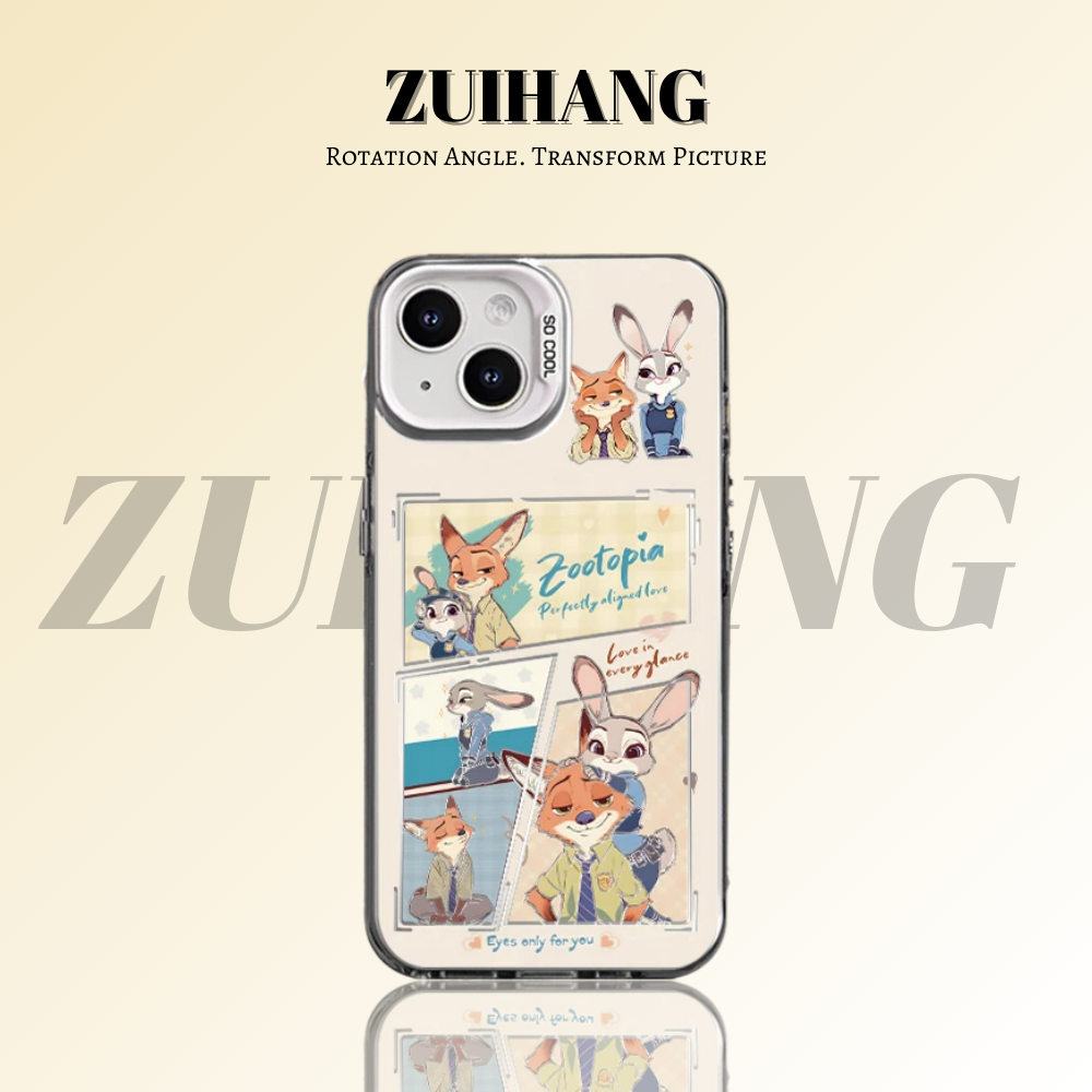 可愛卡通彩銀線條漸變防摔手機殼-ZUIHANG SHOP
