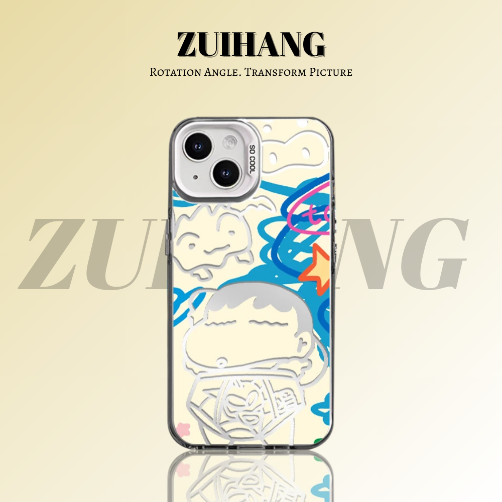 蠟筆小新彩銀防摔手機殼-ZUIHANG SHOP