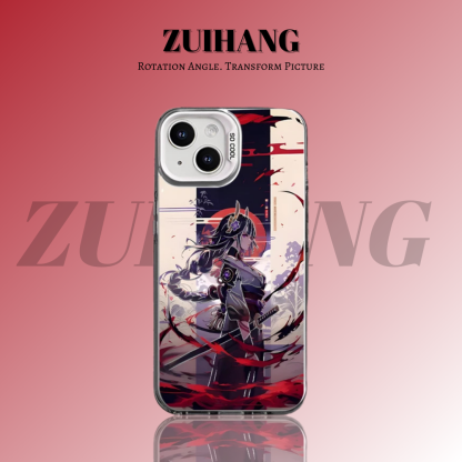 原神彩銀線條漸變防摔手機殼-ZUIHANG SHOP