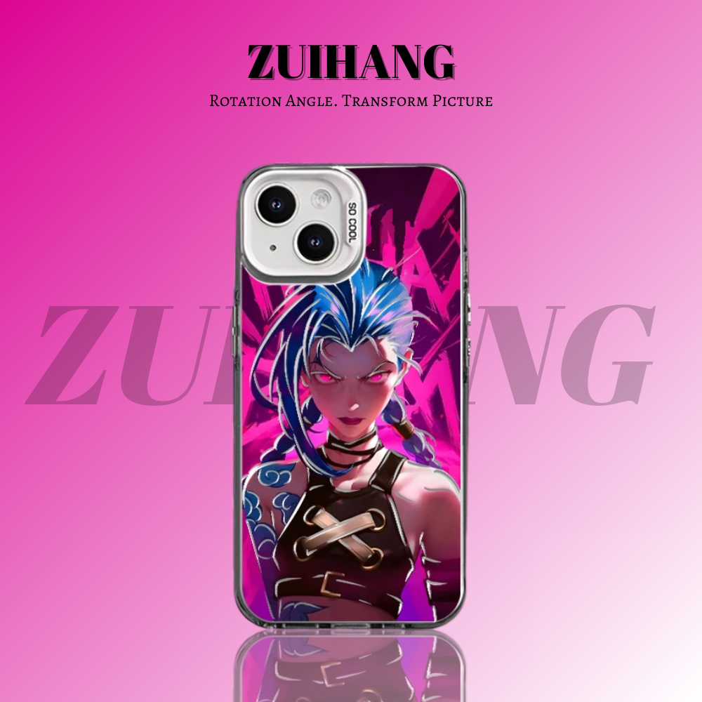 英雄聯盟：奧術彩銀線條漸變防摔手機殼-ZUIHANG SHOP