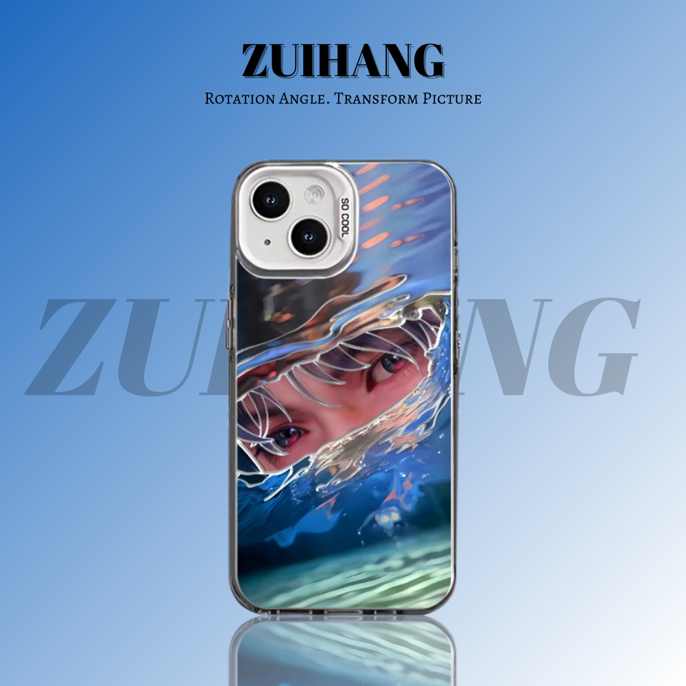 原創彩銀線條漸變防摔手機殼-ZUIHANG SHOP