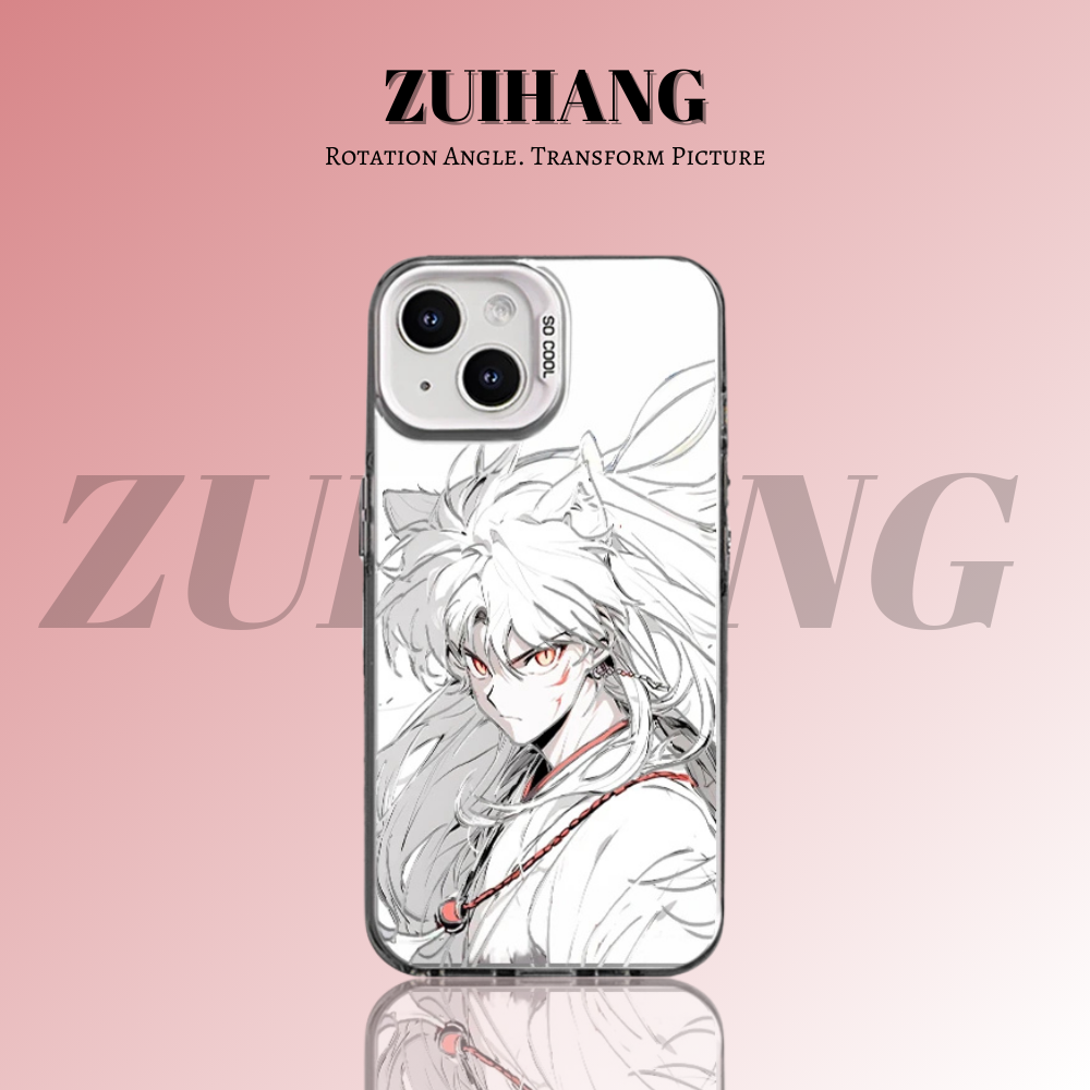 犬夜叉彩銀線條漸變防摔手機殼-ZUIHANG SHOP