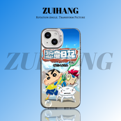 蠟筆小新彩銀防摔手機殼-ZUIHANG SHOP