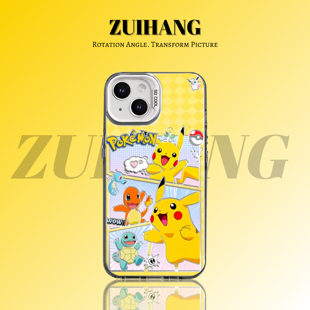 寶可夢彩銀線條漸變防摔手機殼-ZUIHANG SHOP